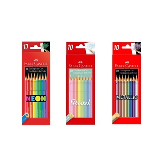 Lápis de Cor Neon + Pastel + Metálico Faber-Castell