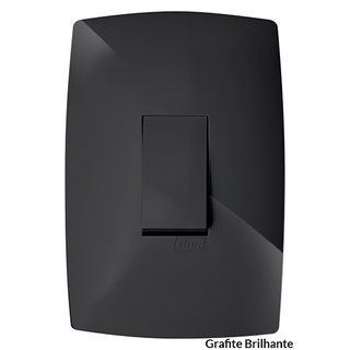 CJ INTERRUPTOR SIMPLES VERTICAL 4X2 - BLUX HOME GRAFITE - MT-BH10423-1GF