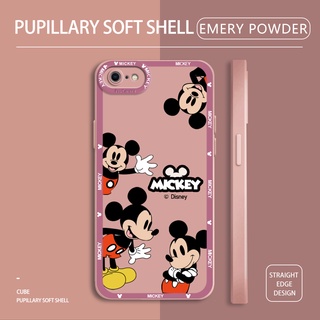 Capa De Celular Macia Capa De Para iPhone 6 6S Plus 7 8 SE 2020 2022 Cartoon Anime Mickey Mouse Matte Back Cover Shockproof Cases Protective Soft TPU Phone Capinha