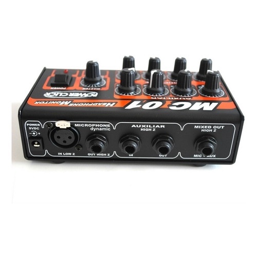 Amplificador Headphone Vocal Power Click Mc 01 C/ Fonte Mc01