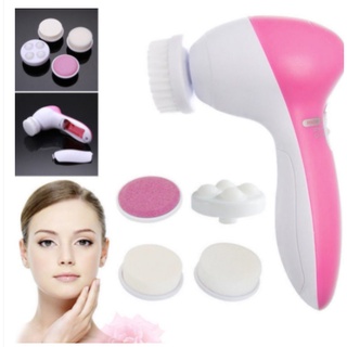 Escova Elétrica 5 em 1 Limpeza Facial Massageadora Esfoliação Aparelho de Limpeza