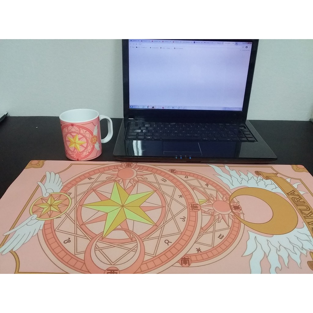 Kit Mouse Pad Gamer + Caneca Polímero Sakura Cards