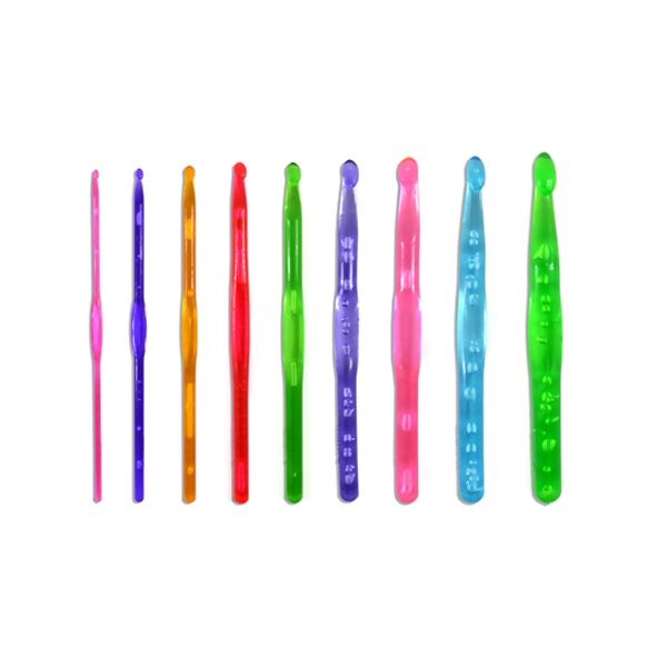 Agulha para Crochê Acrílica Círculo Excelente Deslizamento no Fio | Escolha o tamanho ideal | Agulha de Crochê em Oferta na Shopee