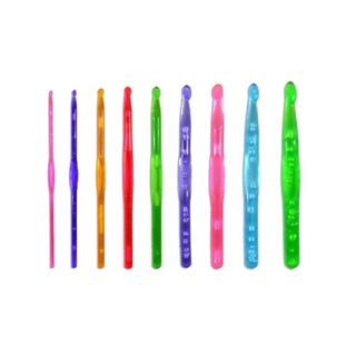 Agulha para Crochê Acrílica Círculo Excelente Deslizamento no Fio | Escolha o tamanho ideal | Agulha de Crochê em Oferta na Shopee