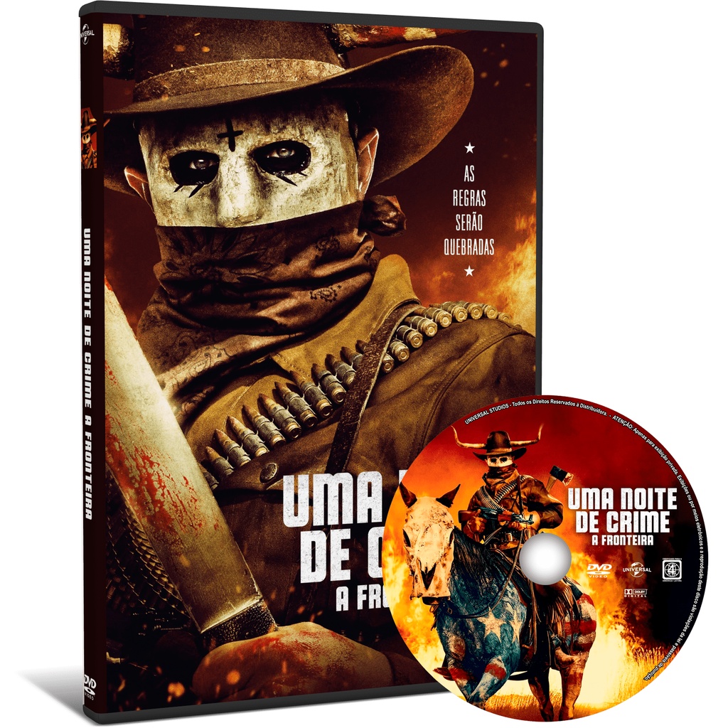DVD Filme Uma Noite de Crime A Fronteira (2021) Dual Áudio