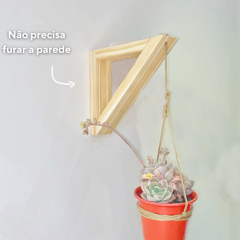 Mão francesa triangular suporte para plantas suculentas decoração para casa