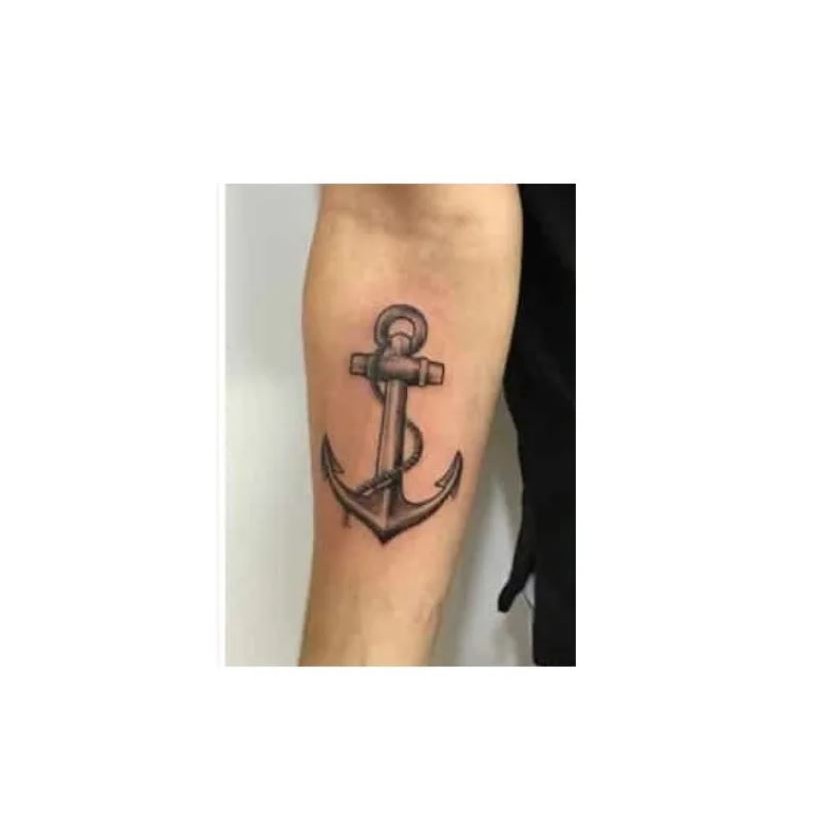 Tatuagem Temporária Pequena Ancora Pirata