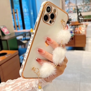 Capa De Celular Amor Luxuoso Para iPhone 14 13 12 11 Pro Max Protetor De Lente Pulseira Premium Sense