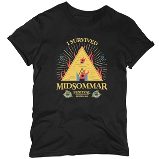 Camiseta Básica Unissex Algodão I Survived Midsommar Festival Filme