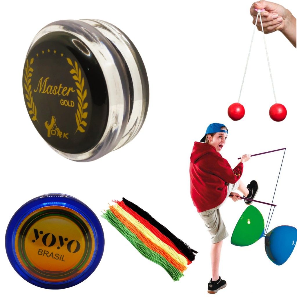 Kit Brinquedos Ioio Diabolo  Yoyo Profissional