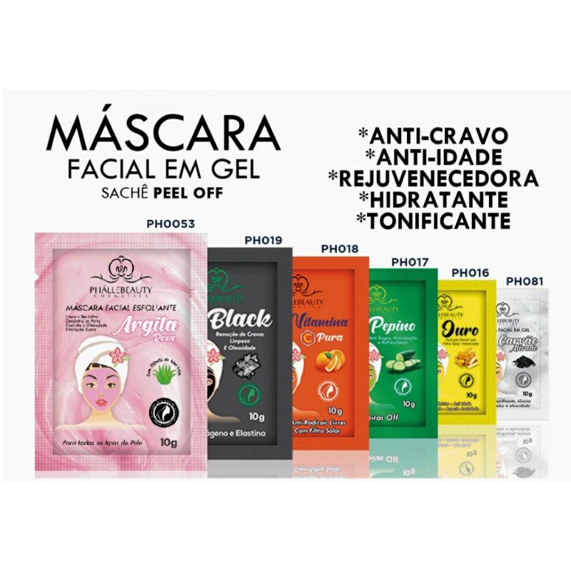 Máscara para limpeza Facial Skin Care Esfoliante - Phallebeauty