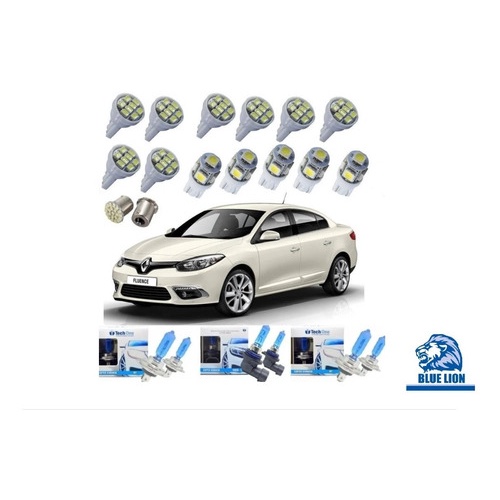 Farol Milha Renault Fluence 2011 A 2018 Kit Led Super Branca