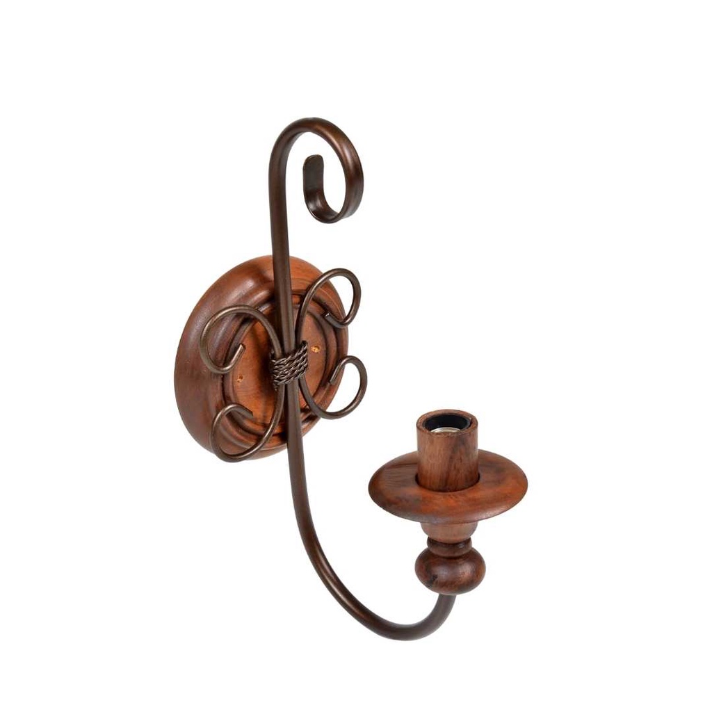 Arandela Ferro e Madeira: Onde Comprar | BuscaProdutos