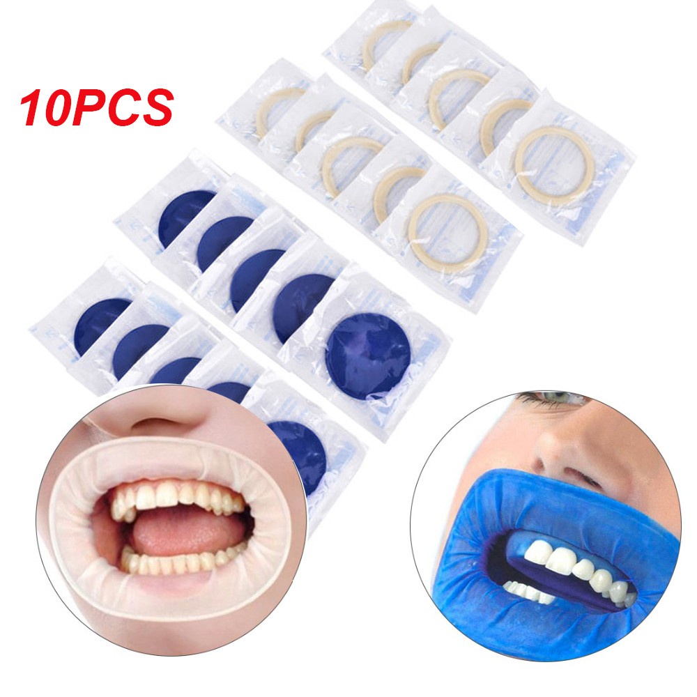 10 5pcs Borracha Dam De Látex Dental Intraoral Dentista Criar O