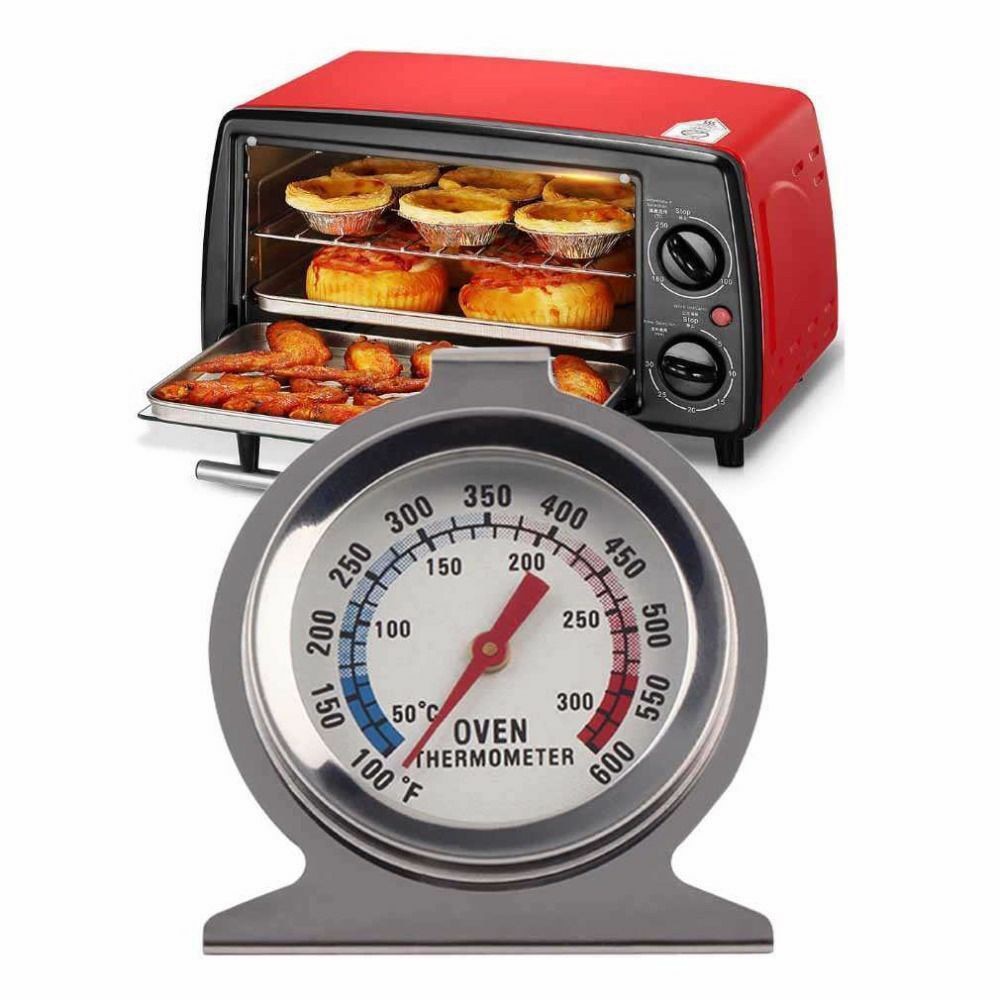 Termômetro de Forno Profissional - Medidor de Temperatura com Mostrador de Aço Inoxidável para Carne, Panificação e Uso