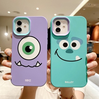 Caso De Telefone Para O iPhone 6 6 S 7 8 Plus 11 12 13 Pro MAX X XR XS SE 2020 2022 Monstro Dos Desenhos Animados Silicone 3 Em 1 Protetor De Luxo De Volta Suave Bumper Capa À Prova De Choque