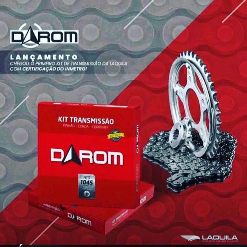 Descrição: Kit Relação Transmissão Aplicação: Titan 150 / Fan 150 - Todos os anos Referencia: 1105140 Coroa: 43 Dentes
Marca: Darom

Pinhão 16 Dentes

Corrente: 428HO x 118L