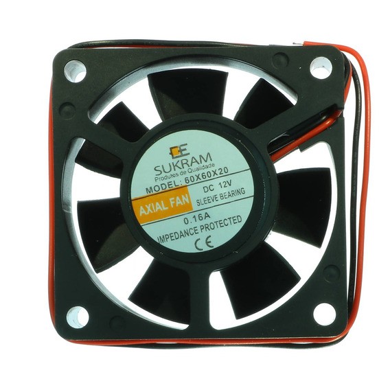 Cooler 60x60x20mm 6cm 60mm 12v  21CFM 4500RPM = Compatível Placa Vídeo Gabinete Cooler HD