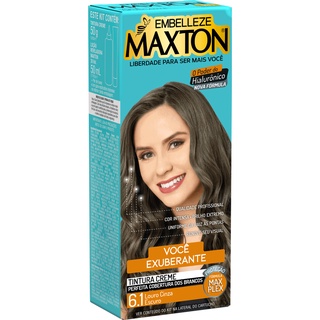 Tinta de Cabelo Maxton Loura +Exuberante Louro Cinza Escuro 6.1