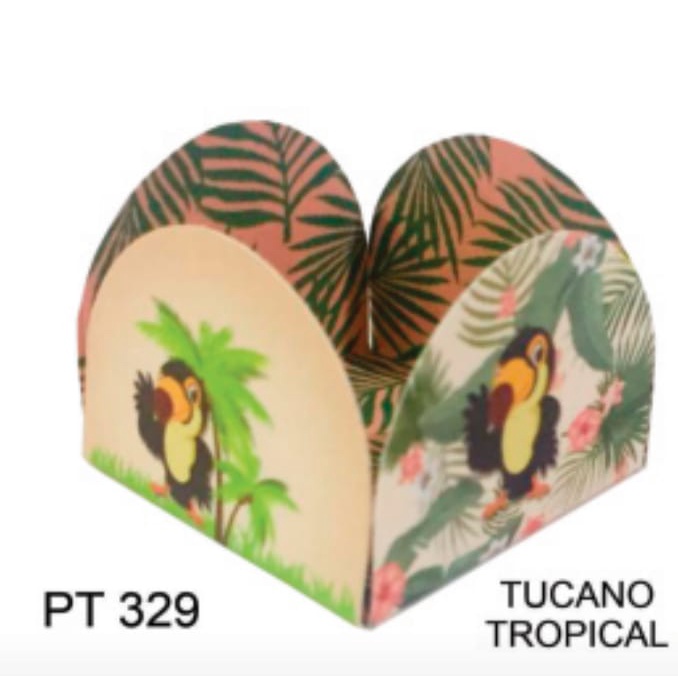 50 Formninhas Para Doce Festa Havaiana Tucano Tropical  Pt329 (Jango) em Oferta na Shopee