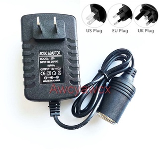 AC/DC 12 V 2A 24 W Cigarro Do Carro Adaptador De Alimentação Mais Leve 2000mA Soquete Splitter Carregador De Aspirador De Pó