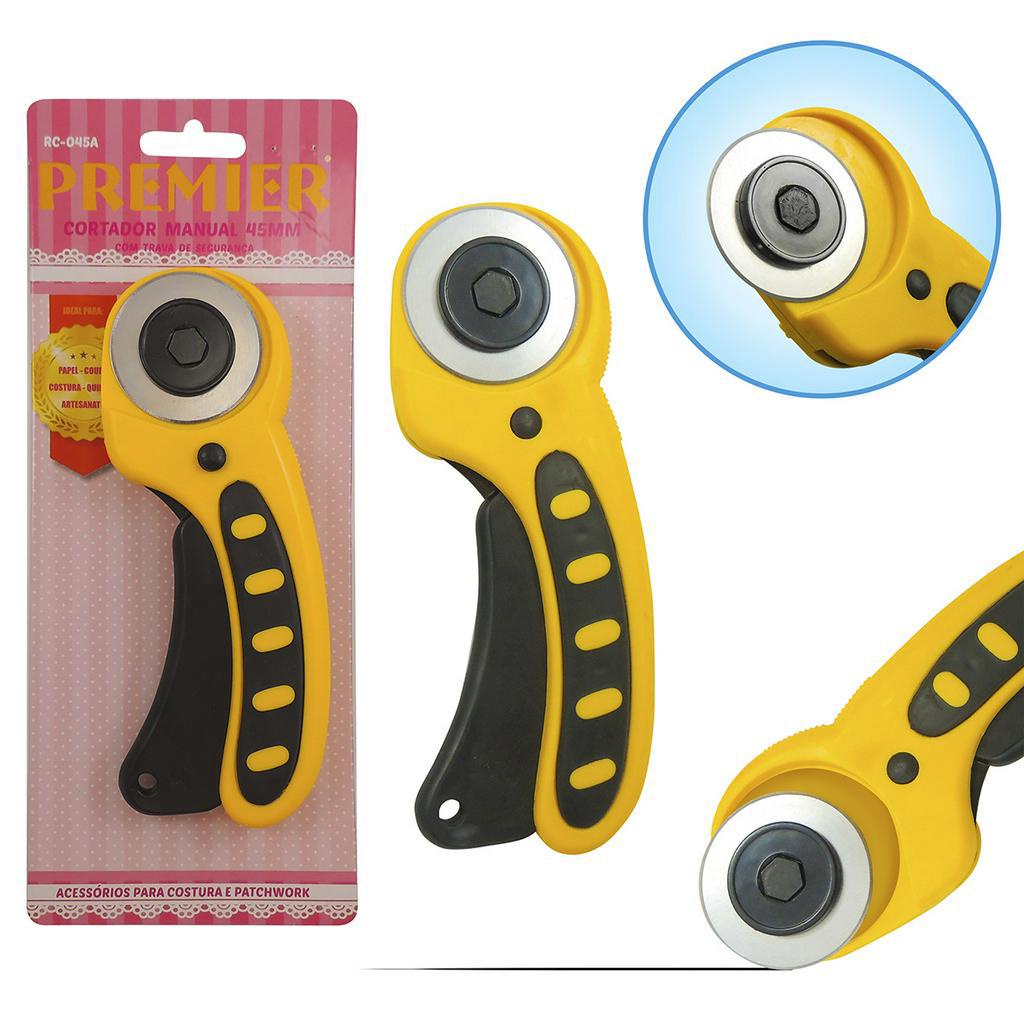 Cortador Profissional Manual para Cortar Tecido 45mm-Premier | Shopee ...