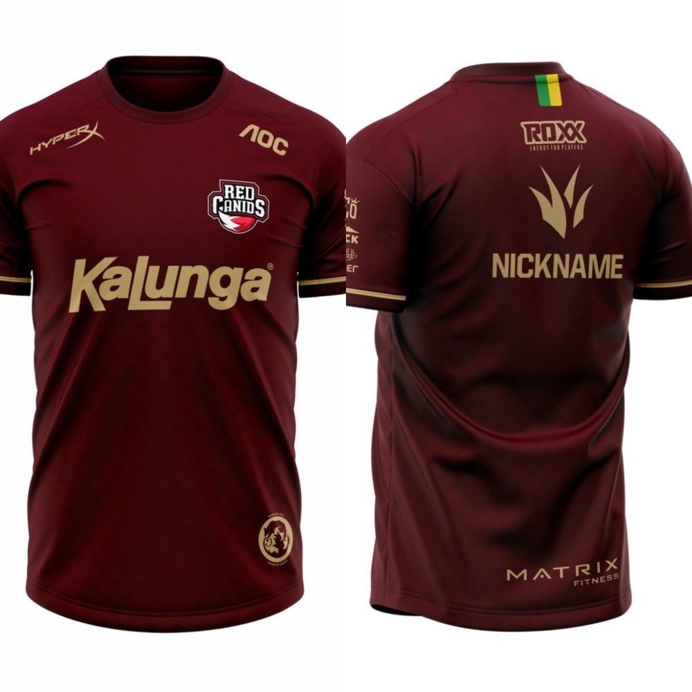 Uniforme - RED Canids Worlds 2021 - Grená Free nickname