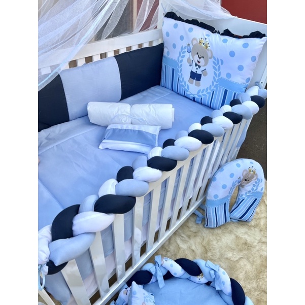 Kit Berço 11 Peças Sublimado Pequeno Urso Personalizado