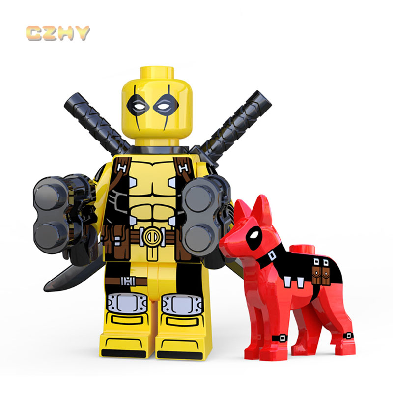 yellow deadpool lego