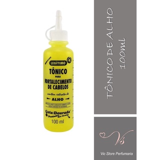 Tônico de alho Gota Dourada para Fortalecimento de Cabelos - 100ml