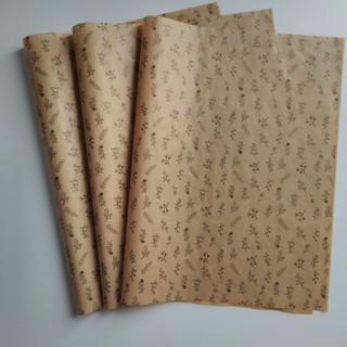 Papel de Seda FLORAL KRAFT (60x40 cm)-50unid