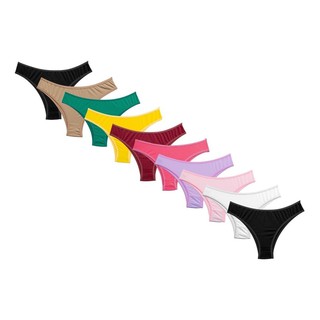 Kit 5 Calcinha Microfibra Tanga Lingerie Direto Da Fabrica