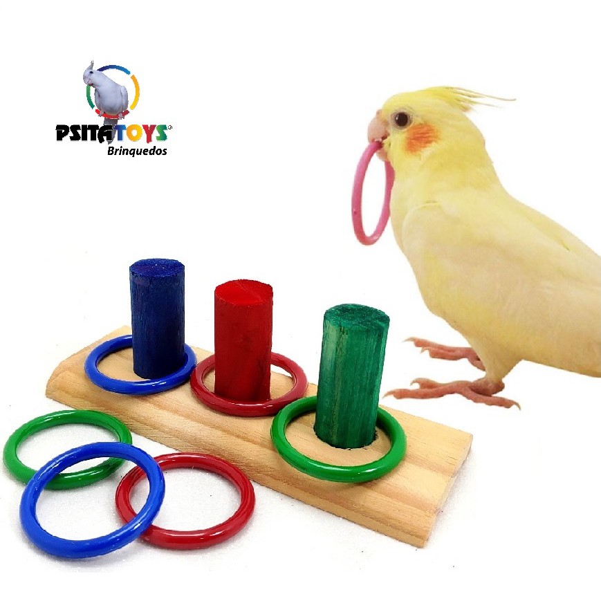 Brinquedo Interativo Calopsita Agapornis e Aves Pets em Geral - Psitatoys em Oferta na Shopee