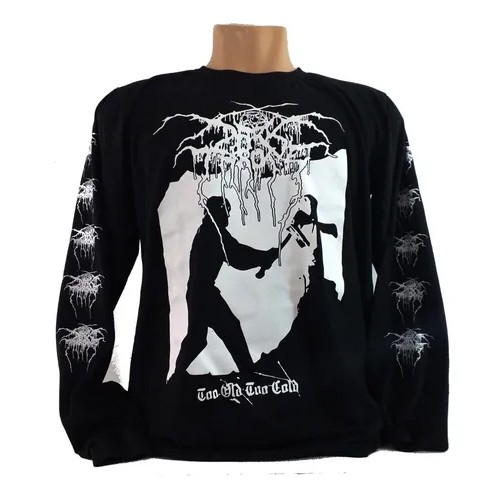 Camiseta Darkthrone Too Old Too Cold Manga Longa Black Metal