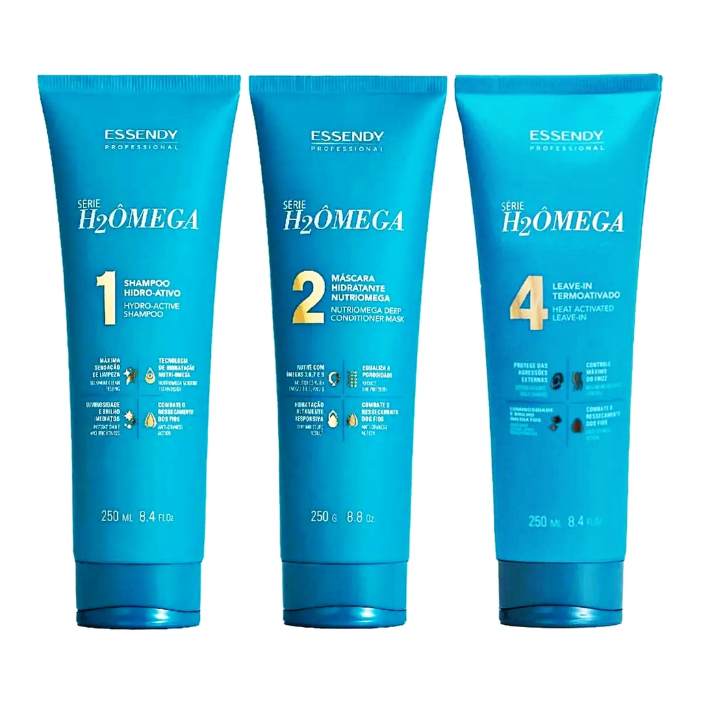 Kit Home Care Série H2Ômega 250ml Essendy