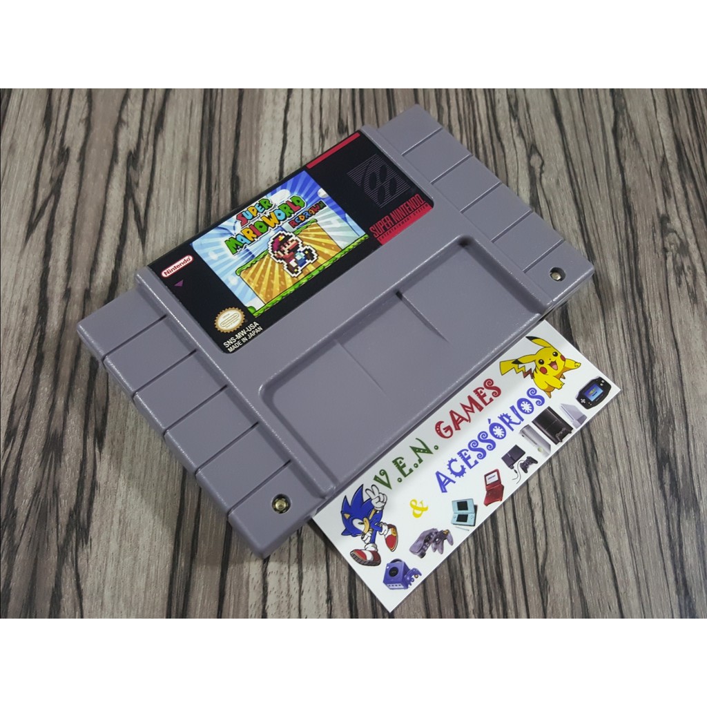 SUPER MARIO WORLD REDRAWN RACK P/ SUPER NINTENDO + GARANTIA!!!!