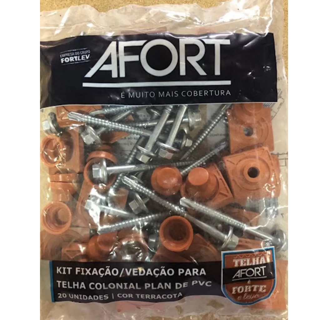 Kit De Vedação Para Telha De Pvc Colonial Fortlev C/20 Unidades ...