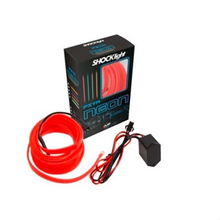 Fita Neon Automotivo Aplicação Interna Carro Painel Porta Mala Console Vermelho Shocklight - 12V em Oferta na Shopee