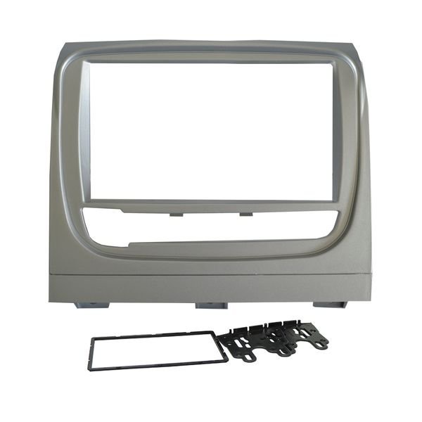 Moldura 2din Fiat Idea, Idea Adventure 2013 A 2018 - Prata em Oferta na Shopee