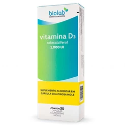 Vitamina D3 1000ui 30 Ca Biolab