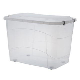 Super Caixa Organizadora 150L Transparente com Rodas e Travas – Paramount em Oferta na Shopee