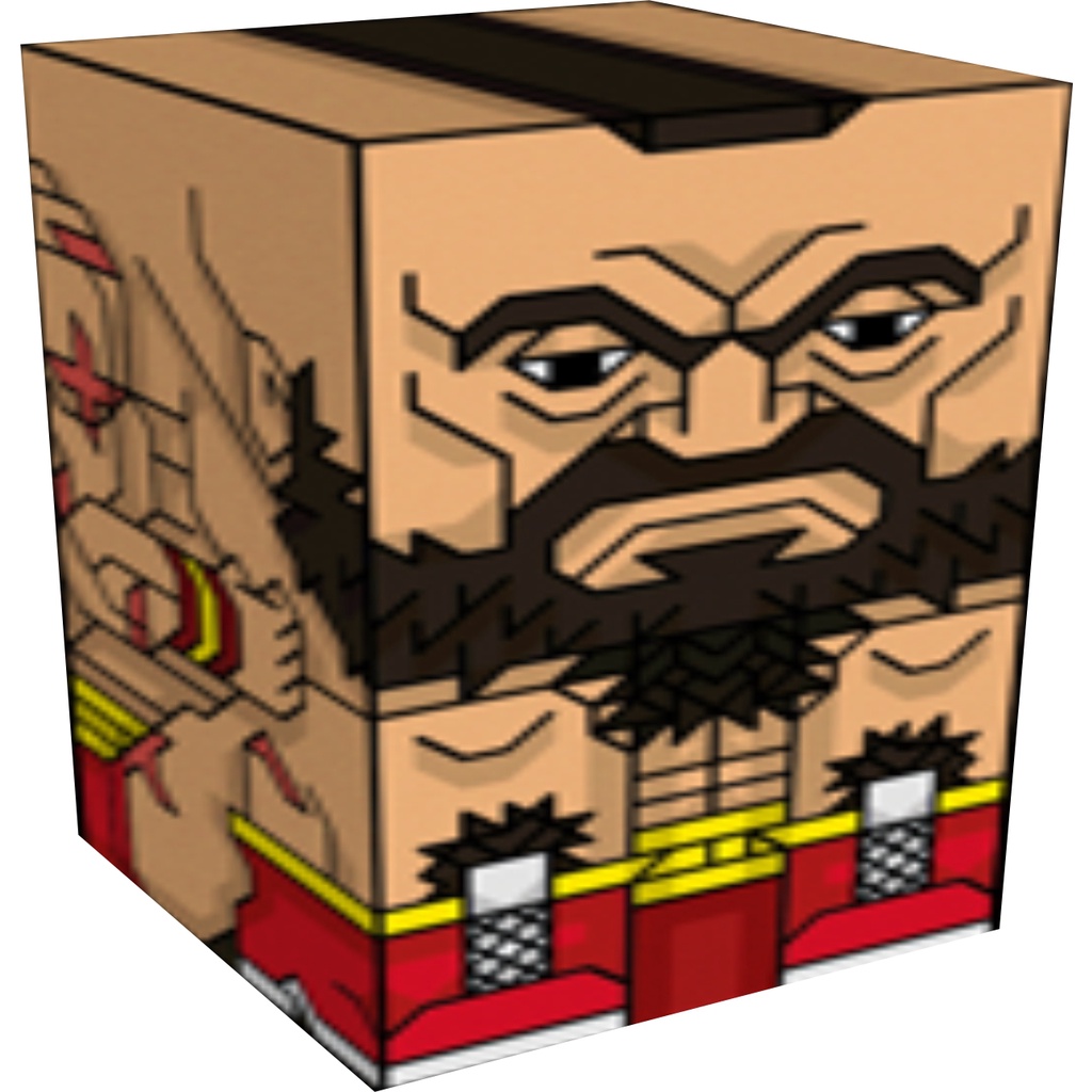 Puff Quadrado Street Fighter Zangief  Decoração Geek Presente