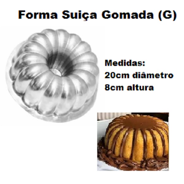 Forma Suíça Decorada Gomada N2 (G) - 20x8 - MajuFormas em Oferta na Shopee
