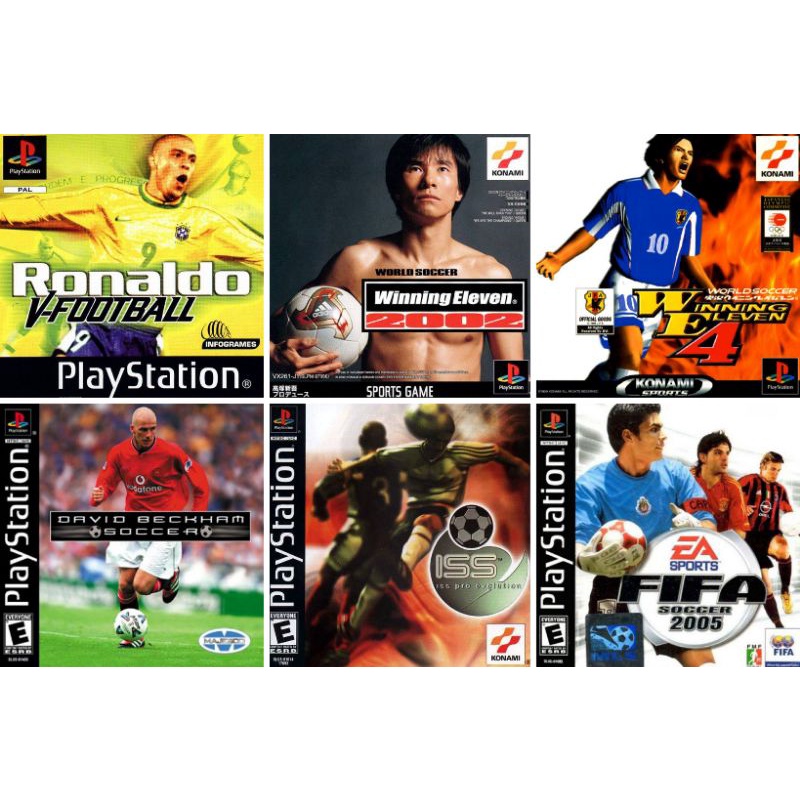 6 jogos de futebol ps1 - Escorrega o Preço