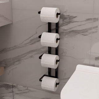 Suporte Para Papel Higiênico parede para Banheiro 4 Hastes Preto Fosco em Oferta na Shopee