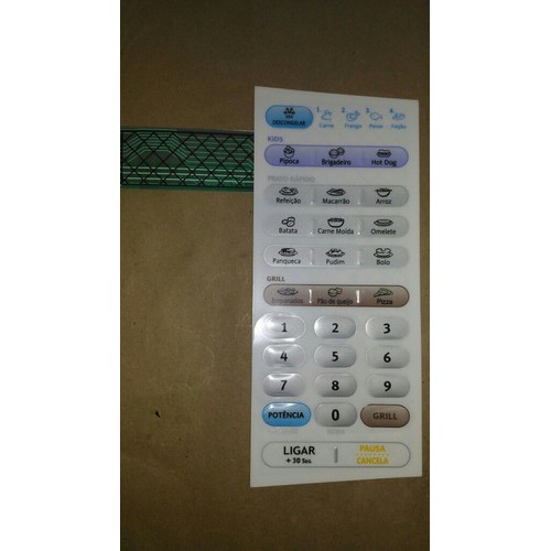 Membrana Teclado  Forno Microondas Electrolux Me28-g ME 28G