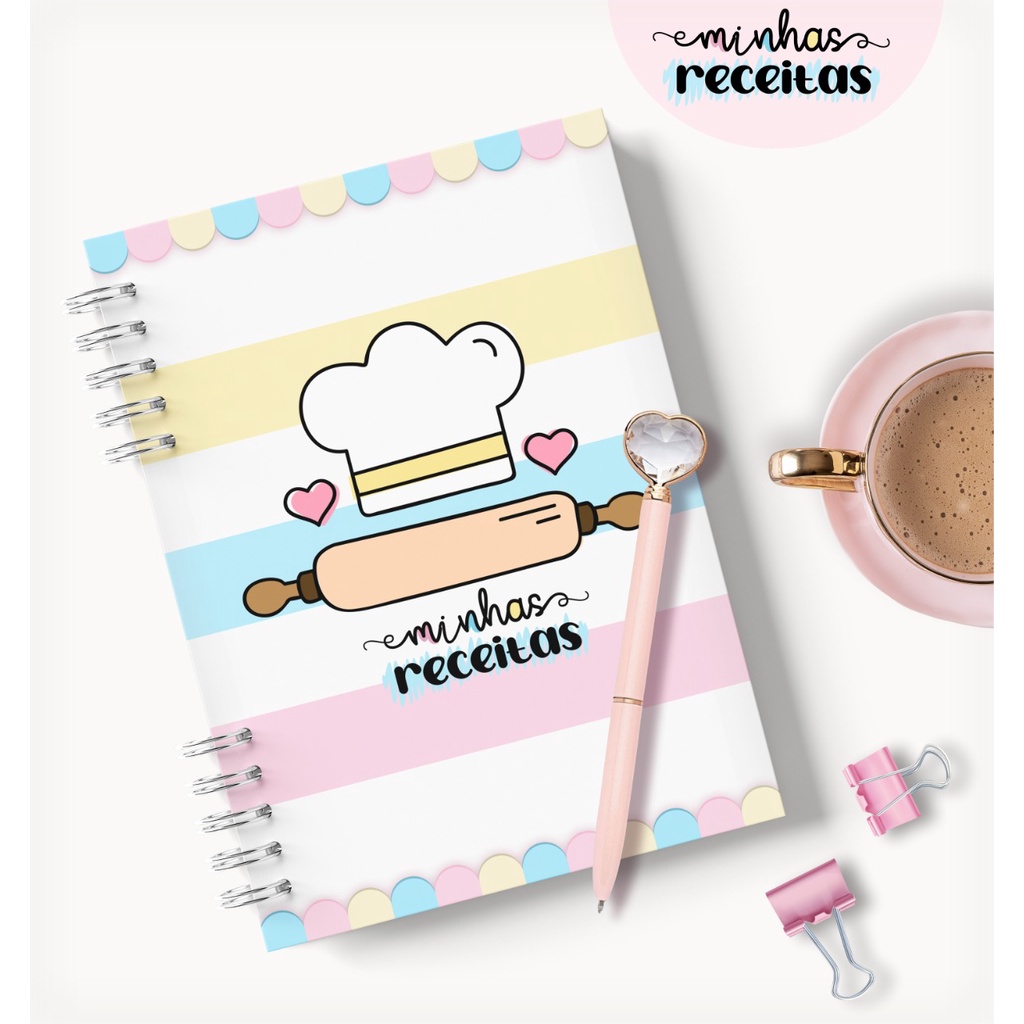 Caderno De Receitas Personalizado Shopee Brasil 9870