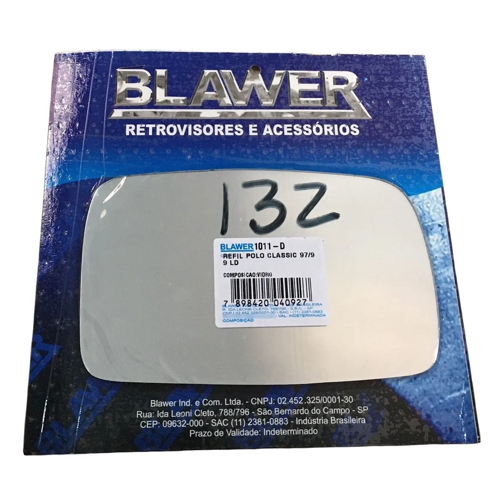Refil Lente Espelho Do Retrovisor Polo Classic 1997 A 99 L.d