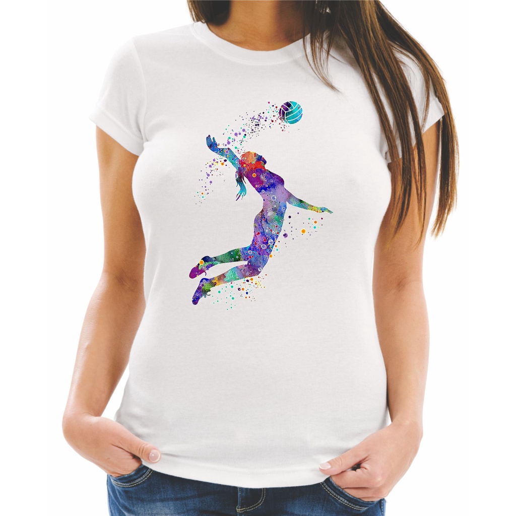 Camiseta Baby Look Feminina ou Unissex ou Infantil Estampa Esporte Volei Feminino 72