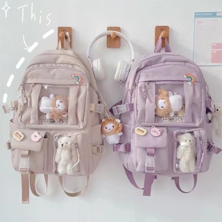 Mochila para meninas japonesas e coreanas mochila de estudante de ensino médio de grande capacidade em Oferta na Shopee